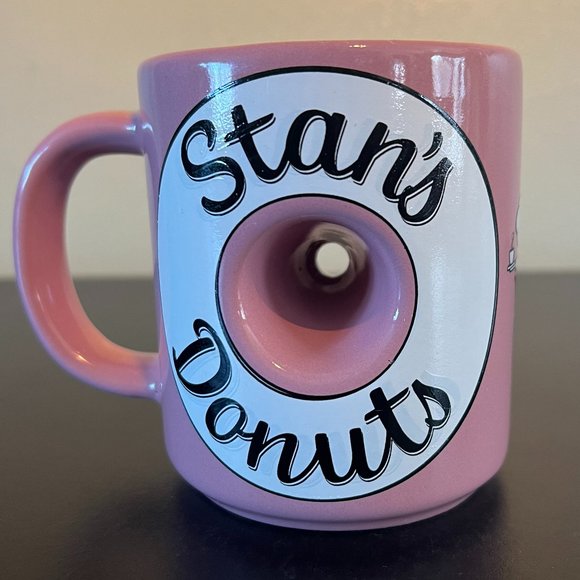 STAN'S DONUTS Logo Novelty Donut Hole Ceramic Coffee Mug - Picture 1 of 8